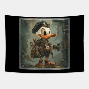 Steampunk Donald Tapestry