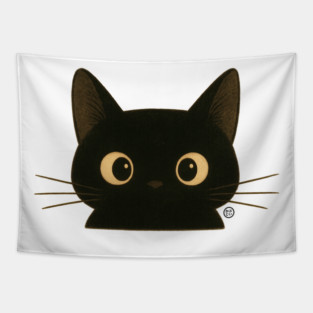 Black Cat - Pocket Cat Tapestry