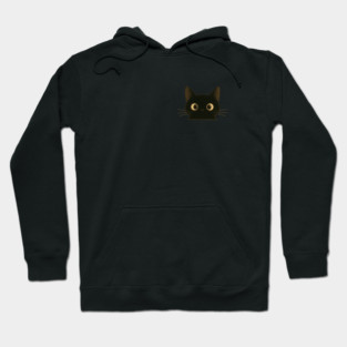 Black Cat - Pocket Cat Hoodie