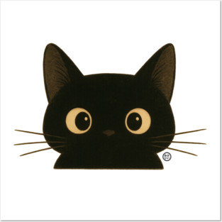 Black Cat - Pocket Cat Posters and Art