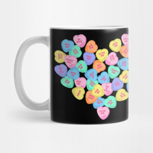 Cute Valentine's Day Hearts Candy Valentines Love Mug