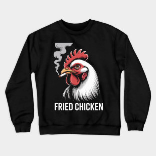 Fried Chicken 420 Smoking Marijuana Crewneck Sweatshirt