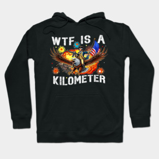 WTF Is A Kilometer  Funny 4th Of July Shirt, Founding Father Hoodie