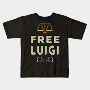 Free Luigi Kids T-Shirt