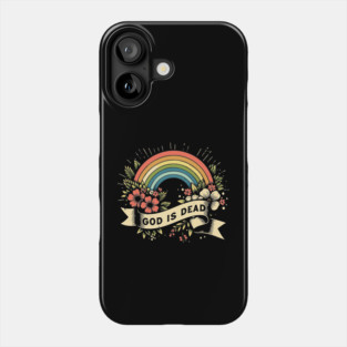 God Is Dead // Vintage Atheist Design Phone Case