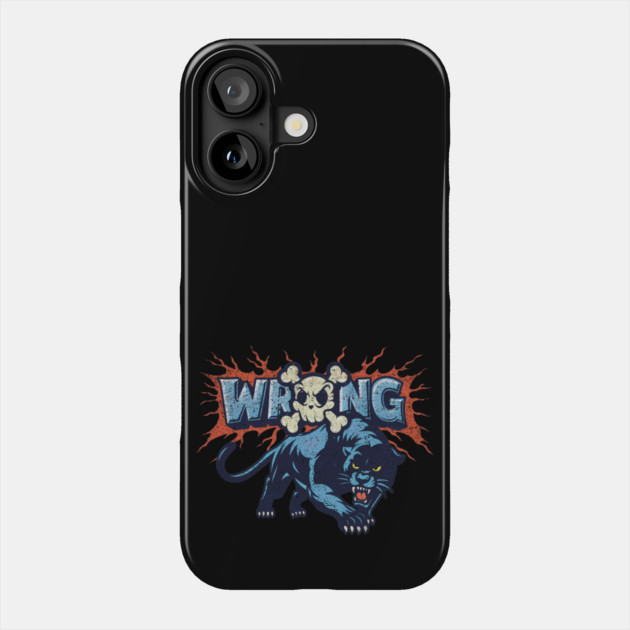Vintage Wild Cat Phone Case by Wrongteeshirt