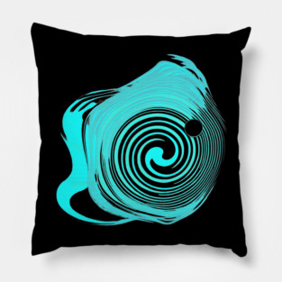 Electric Spiral Vortex – Abstract Energy Flow Design Pillow