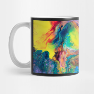 yellow abstract Mug
