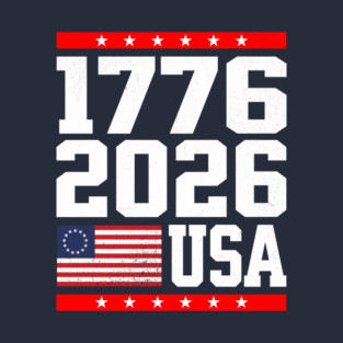 1776 2026 USA T-Shirt