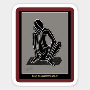 THE THINKING MAN IN GRAY Magnet