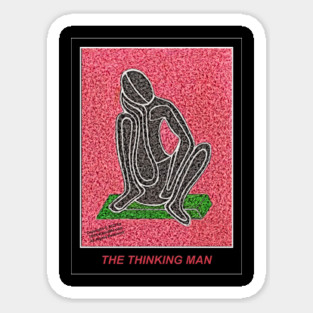 THINKING MAN IN RED Magnet