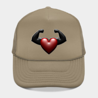 Flexing strong heart Hat