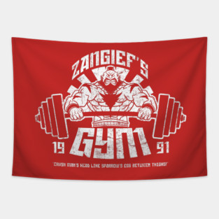 Zangief's Gym Tapestry