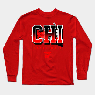 Chicago Basketball Retro Long Sleeve T-Shirt