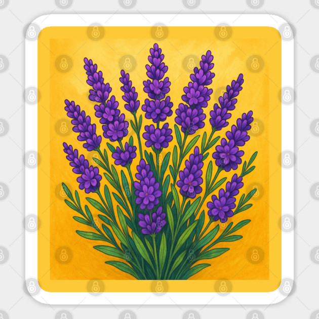 lavender throw pillows Sticker by Sharafeldin  's Store