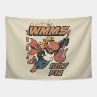 Vintage WMMS Cleveland / 80s Rock Radio Station Tapestry
