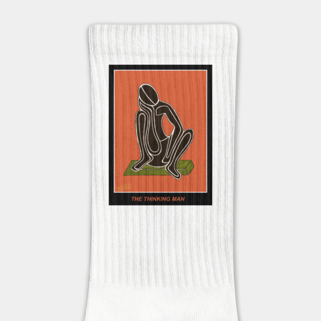 THINKING MAN ORANGE by Erik's Store