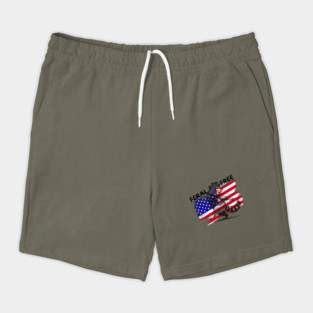 Feral And Free Raccoon 4th Of July Shorts