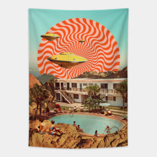 UFO VIP Pool Party Tapestry