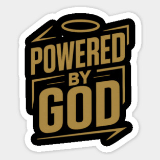 Powered By God Christian Gift Magnet