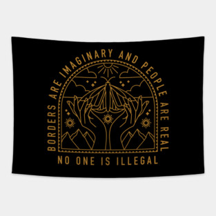 No One Is Illegal Tapestry