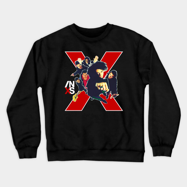 INXS X Era Fan Art Crewneck Sweatshirt by Timeless Chaos