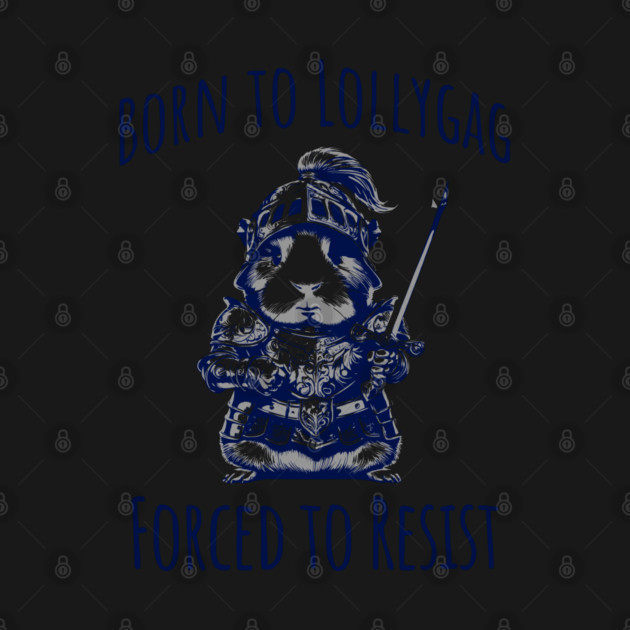 Cute Guinea Pig in Knight Armor, Born To Lollygag, Forced To Resist by Luxinda