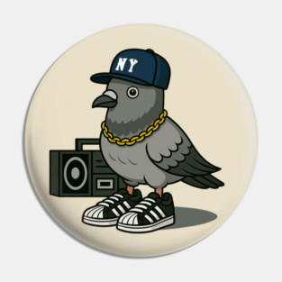 NYC Pigeon Yankees Pin