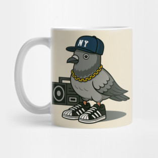 NYC Pigeon Yankees Mug