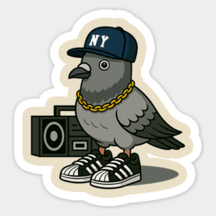 NYC Pigeon Yankees Sticker