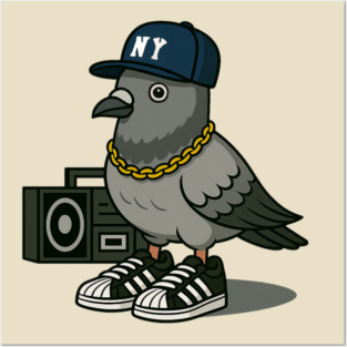 NYC Pigeon Yankees Posters and Art