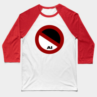 NO AI Baseball T-Shirt