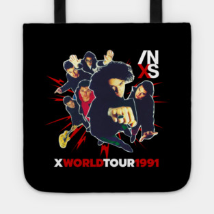 INXS X Era World Tour 1991 Fan Art Tote