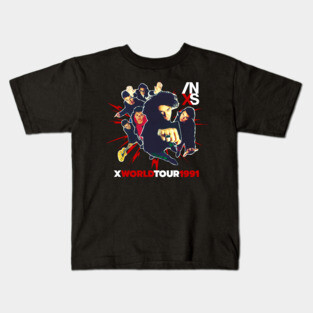 INXS X Era World Tour 1991 Fan Art Kids T-Shirt
