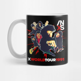 INXS X Era World Tour 1991 Fan Art Mug