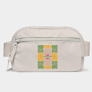 Boho Abstract Freedom Flowers Bag