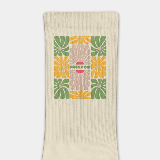 Boho Abstract Freedom Flowers by The Sacred Feminine