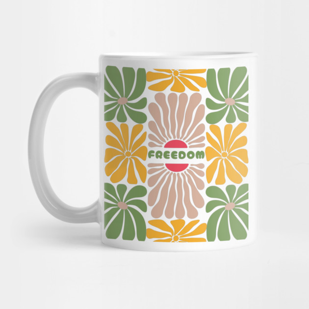 Boho Abstract Freedom Flowers by The Sacred Feminine