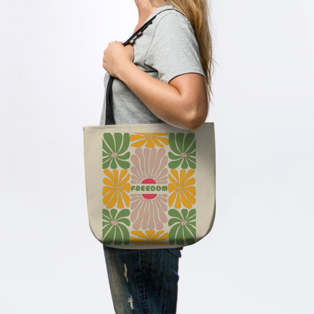 Boho Abstract Freedom Flowers by The Sacred Feminine