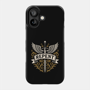 Repent Angels with Sword and Wings Wargaming Phone Case