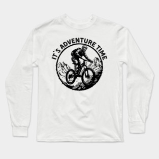 It’s Adventure Time – Vintage Cycling Gift for Outdoor, Bicycle, and Adventure Lovers Long Sleeve T-Shirt
