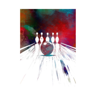 Bowling sport art #bowling T-Shirt