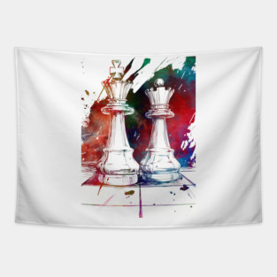 Chess sport art #chess #sport Tapestry