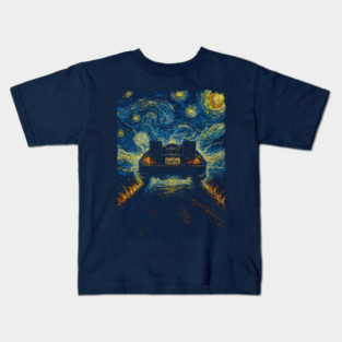 back to the starry night Kids T-Shirt