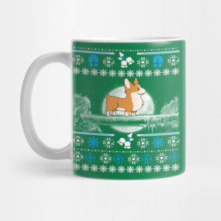 Corgi Ugly Christmas Sweater Mug