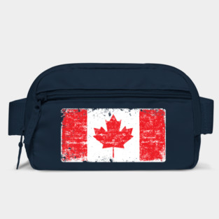 Grunge Canadian flag Bag