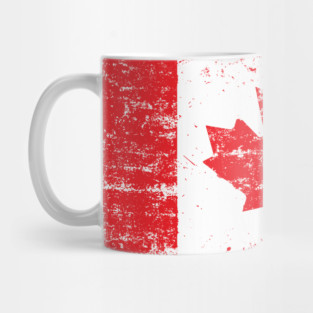 Grunge Canadian flag Mug
