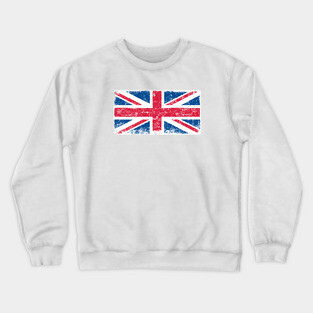 Grunge Union Jack Crewneck Sweatshirt