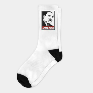 Dream, Martin Luther King, MLK, Black History Socks