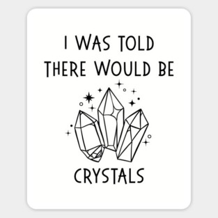 I Was Told There Would Be Crystals Pagan Wiccan Cheeky Witch® Magnet